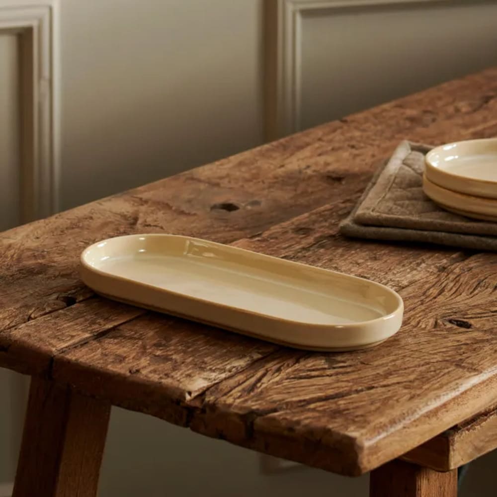 Mineral Sand Keramisk serveringsfat 25,5 cm