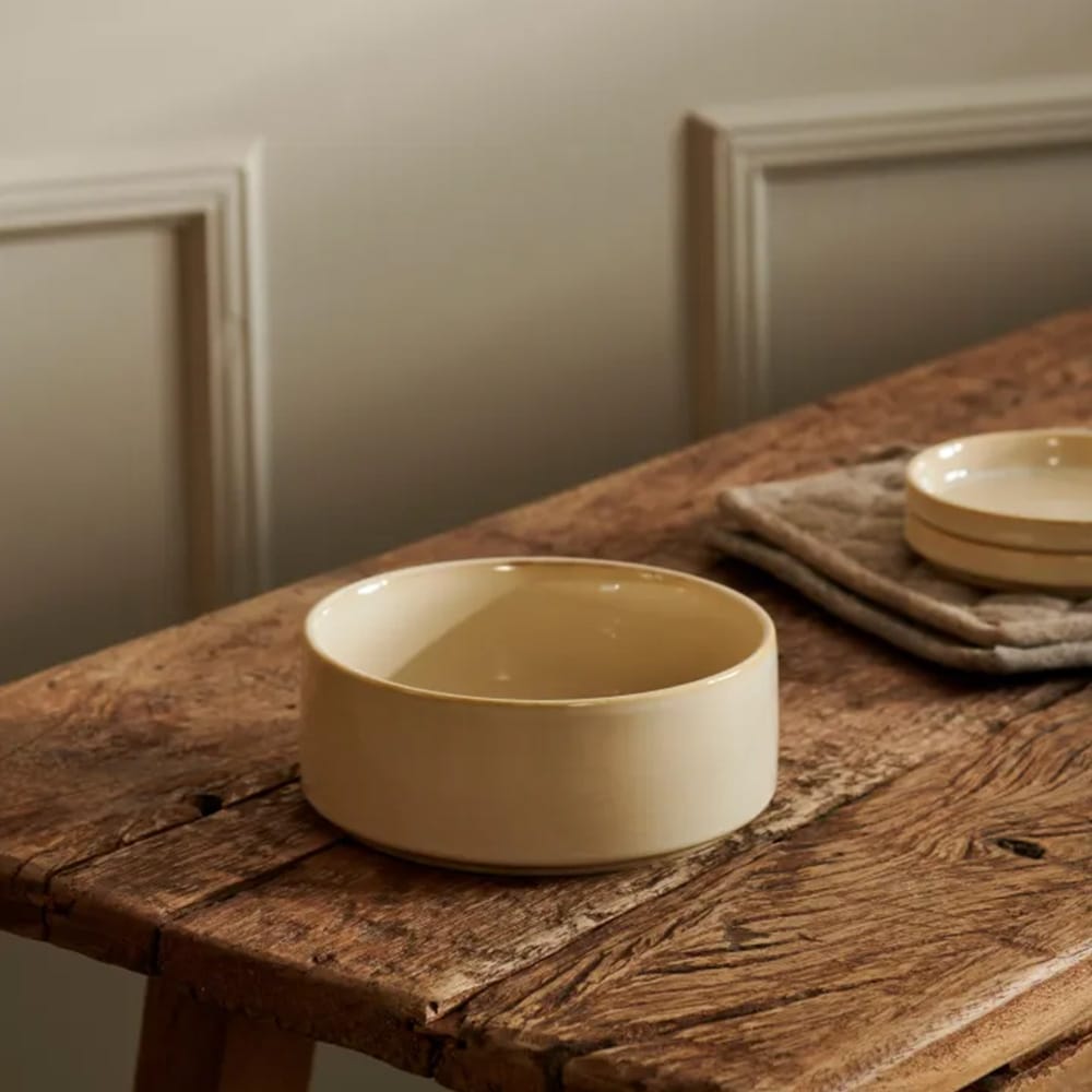 Mineralsk sandskål i keramikk 16 cm