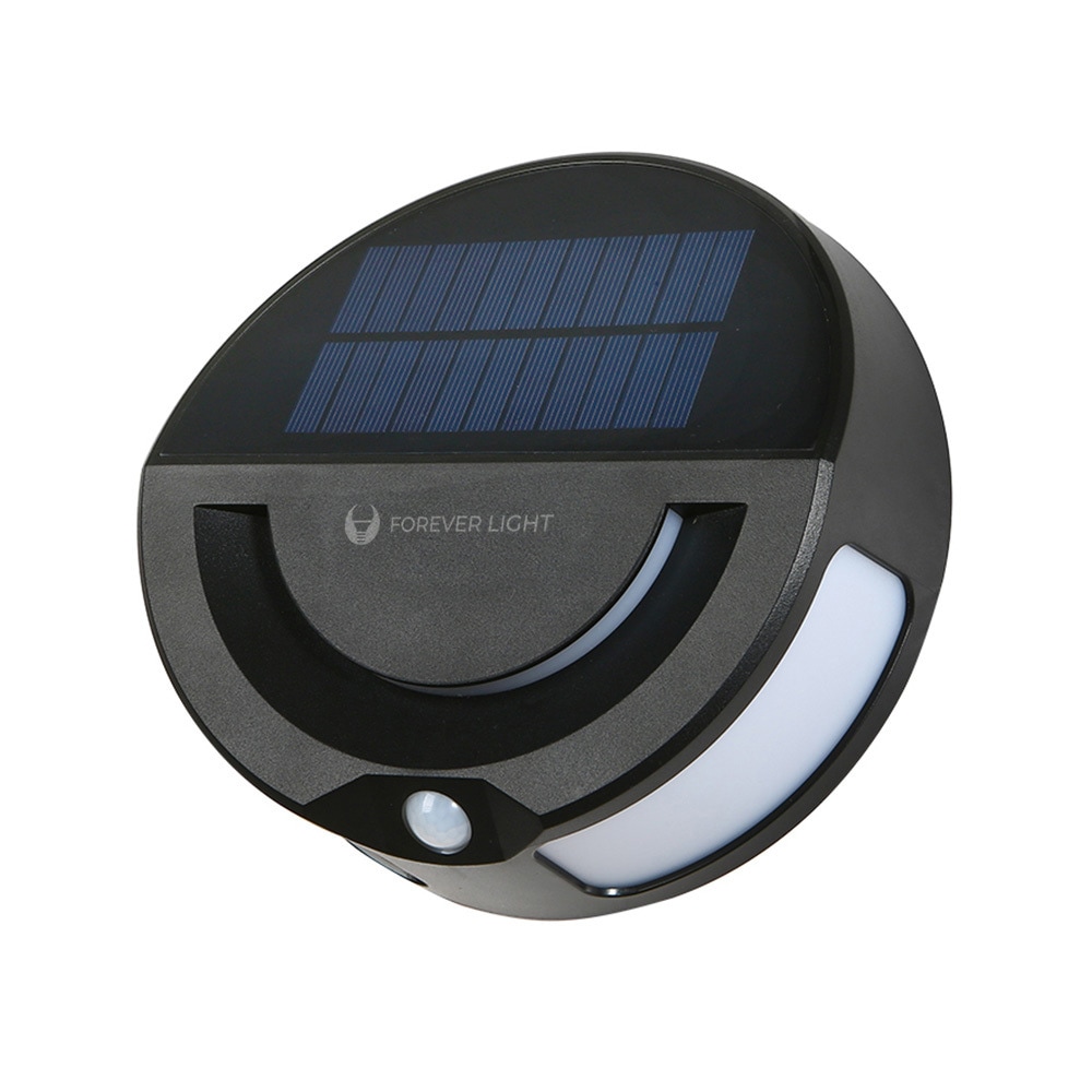 Forever LED Solar vegglampe PIR 6W 300lm 3000K