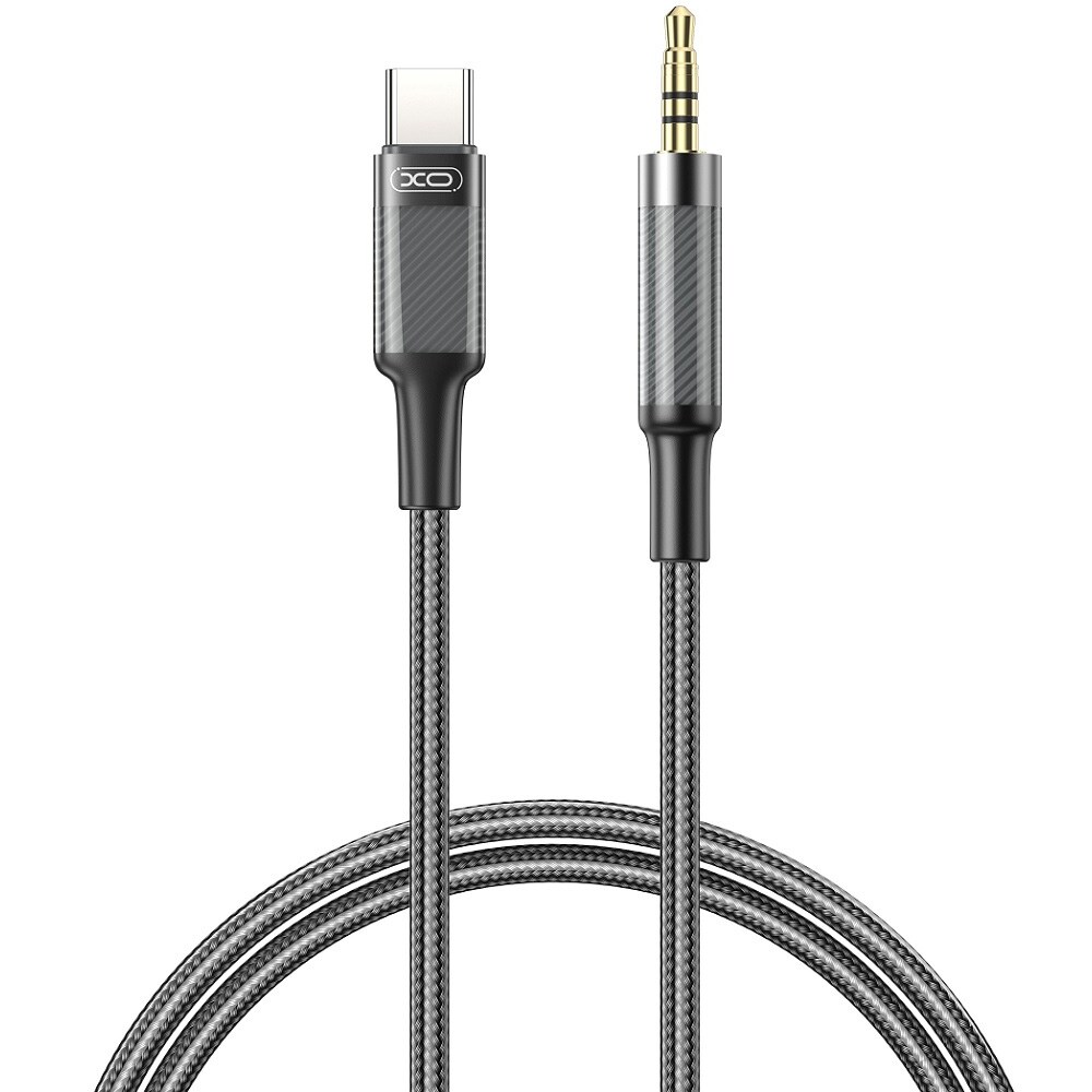 XO Lydkabel USB-C til 3,5 mm 1 m - Svart