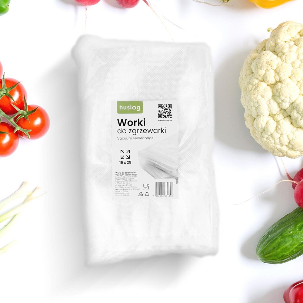 Huslog Vakuumposer 15×25 cm - 50-pakning