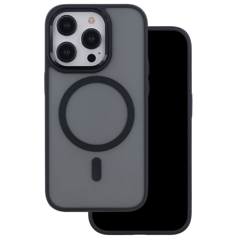 Frostet MagSafe-deksel for iPhone 17 – Svart
