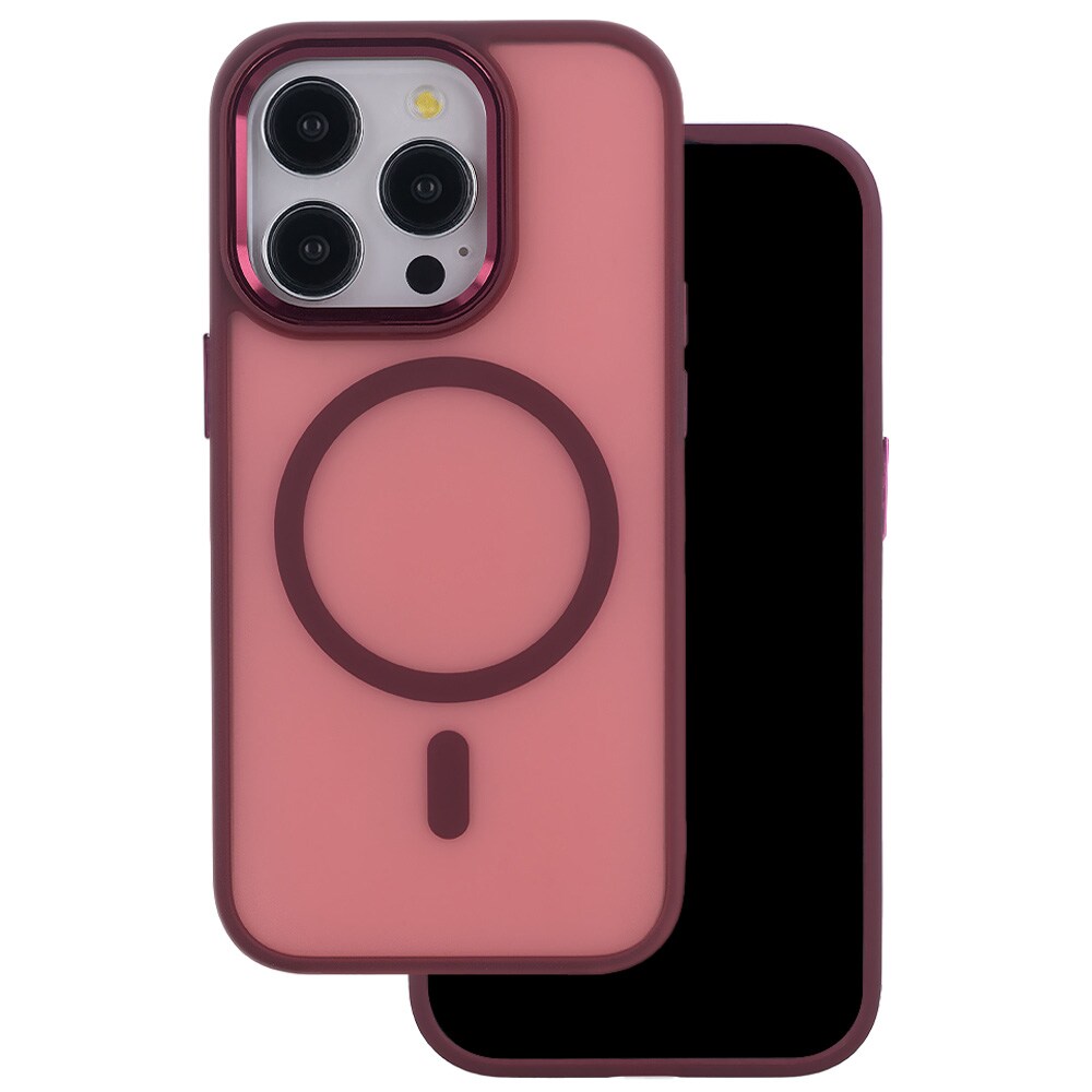 Frostet MagSafe-deksel for iPhone 17 Pro – Rød