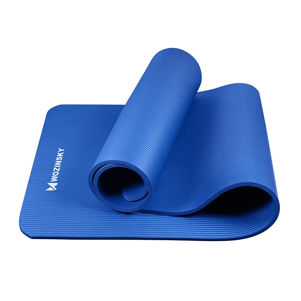 Bilde av Wozinsky Exercise Mat 181 x 63 x 0.9cm Thick Gymnastics Yoga Mat Blue