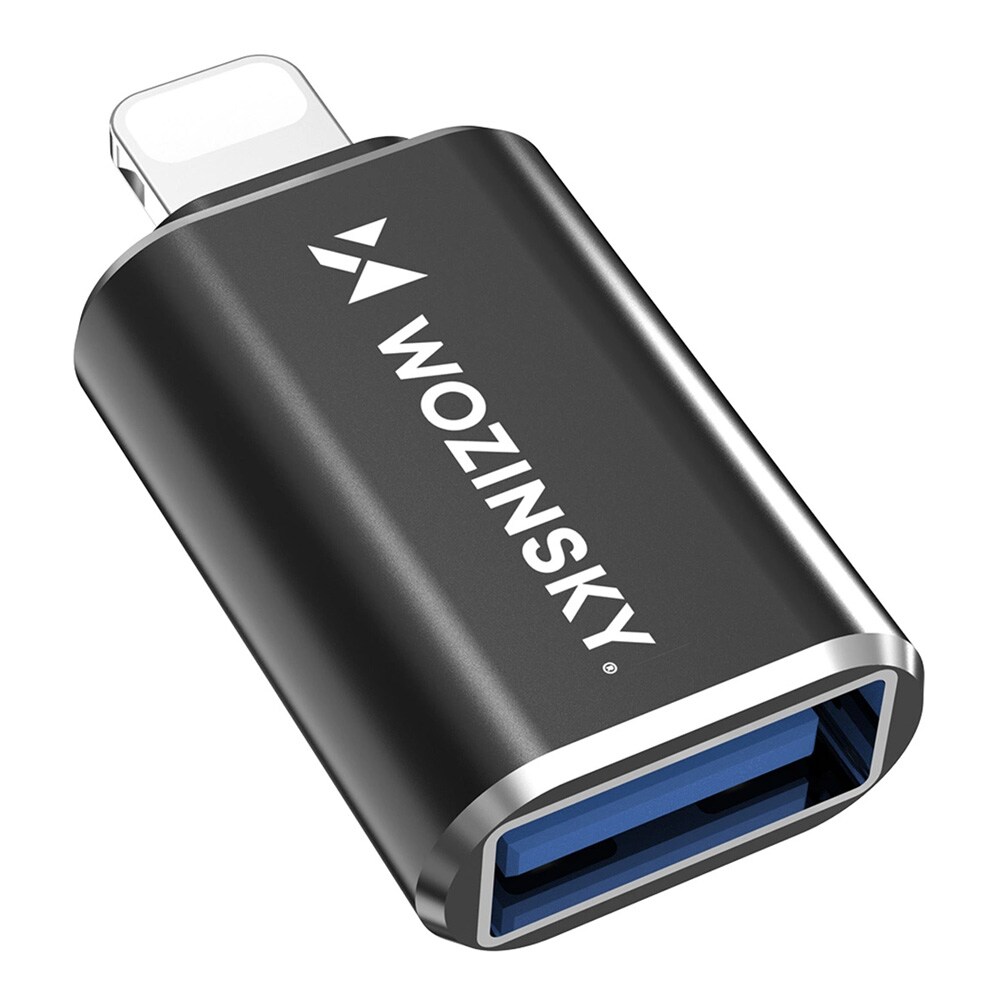 Wozinsky OTG USB-adapter Lightning til USB - Svart