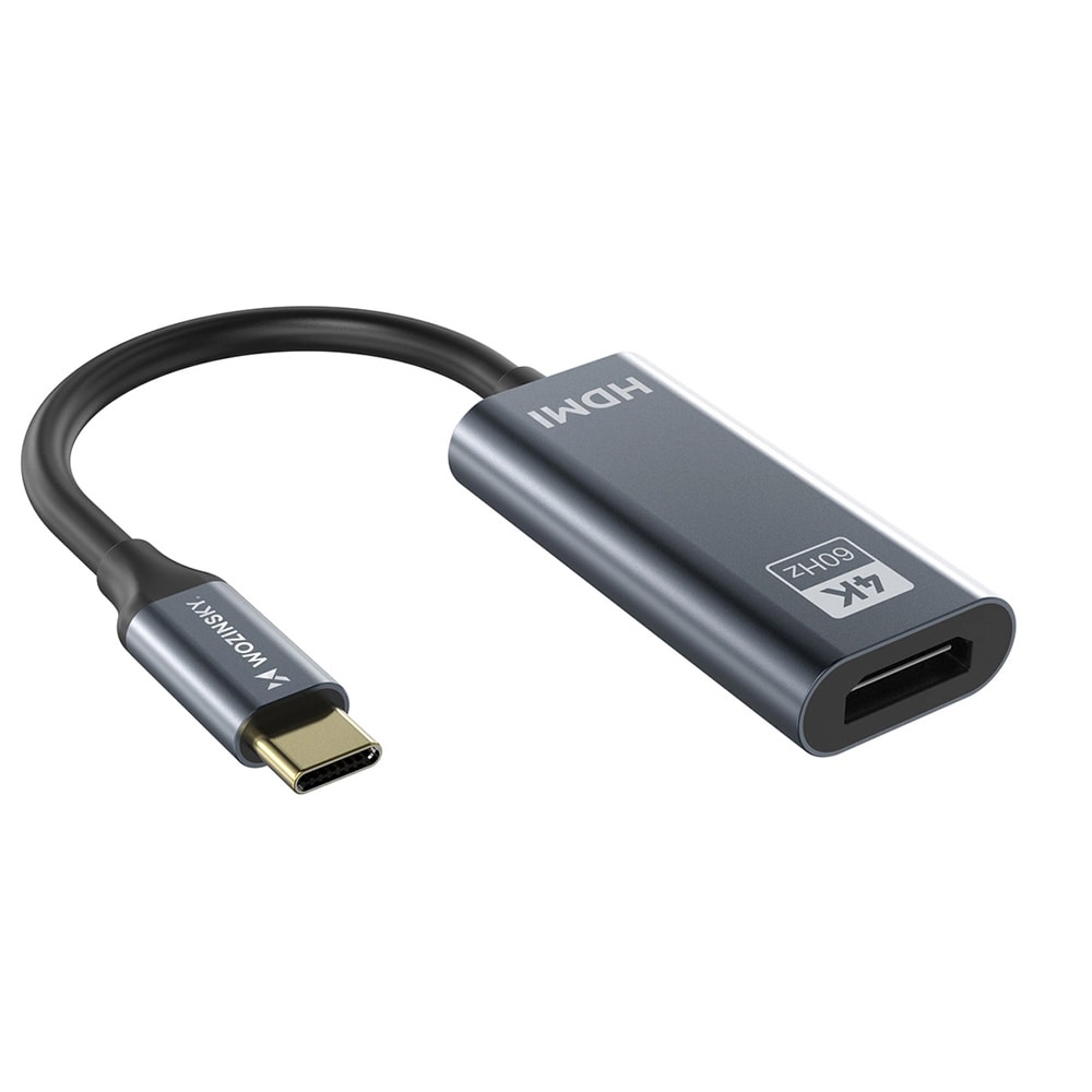 Wozinsky HDMI-adapter USB-C til HDMI 4K 60 Hz - Svart