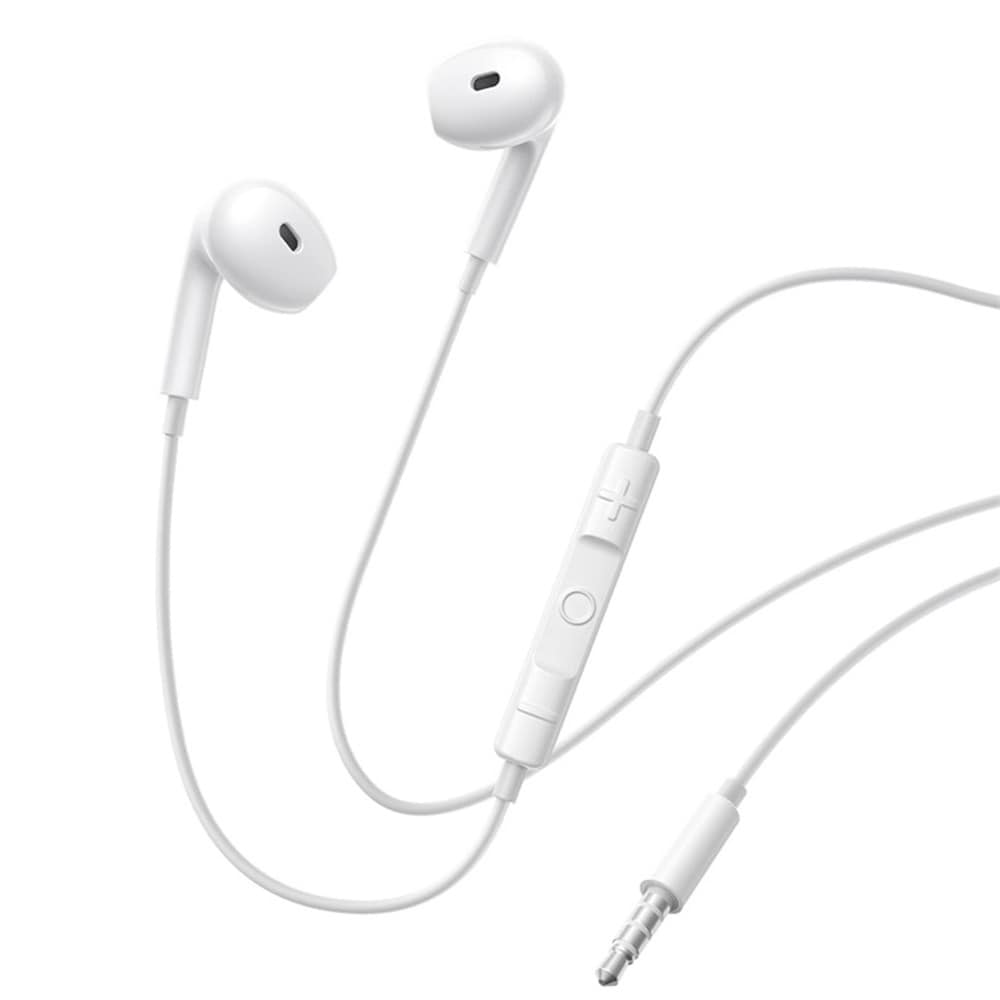 Baseus Encok HZ19 kablet i-øret-hodesett 3,5 mm - hvit