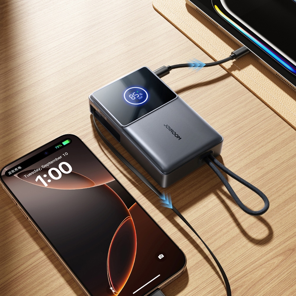 Joyroom powerbank 10000 mAh 22,5 W / batteribank / bærbar lader / reservebatteri