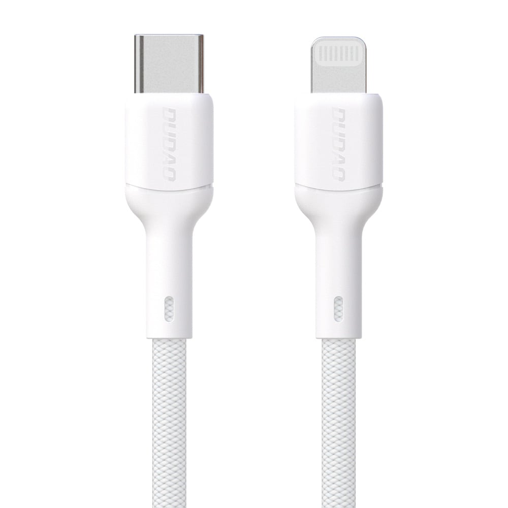 Dudao USB-C til Lightning 30W-kabel 1 m - Hvit