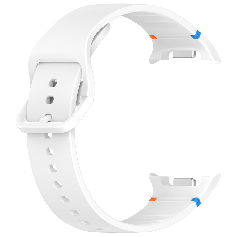 Silikonarmbånd for Samsung Galaxy Watch 8 / Watch 8 Classic størrelse S - Hvit