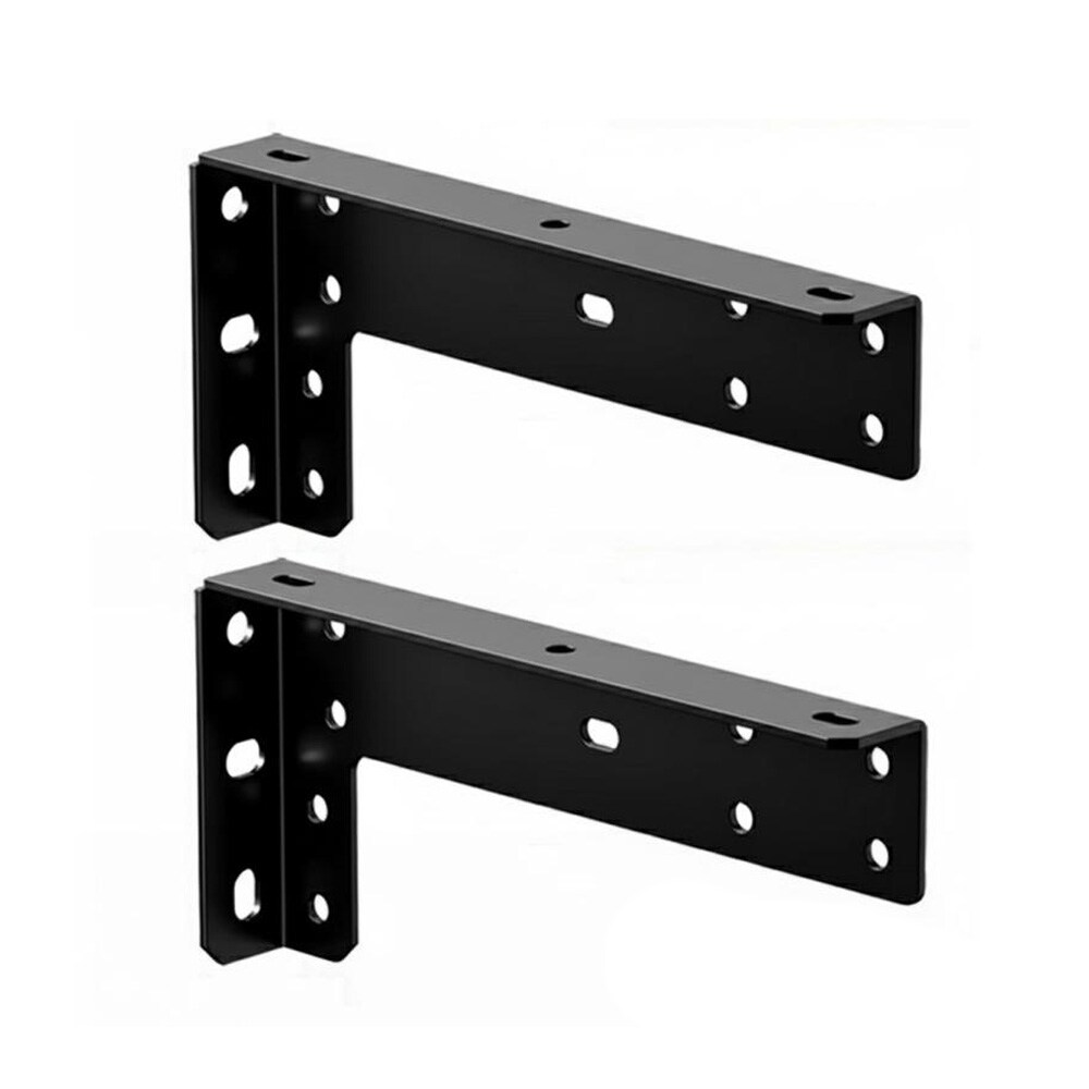 Kraftige braketter for flytende møbler 22,2 cm 2-pk - Svart