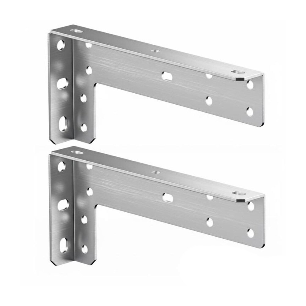 Kraftige braketter for flytende møbler 22,2 cm 2-pk - Rustfritt stål