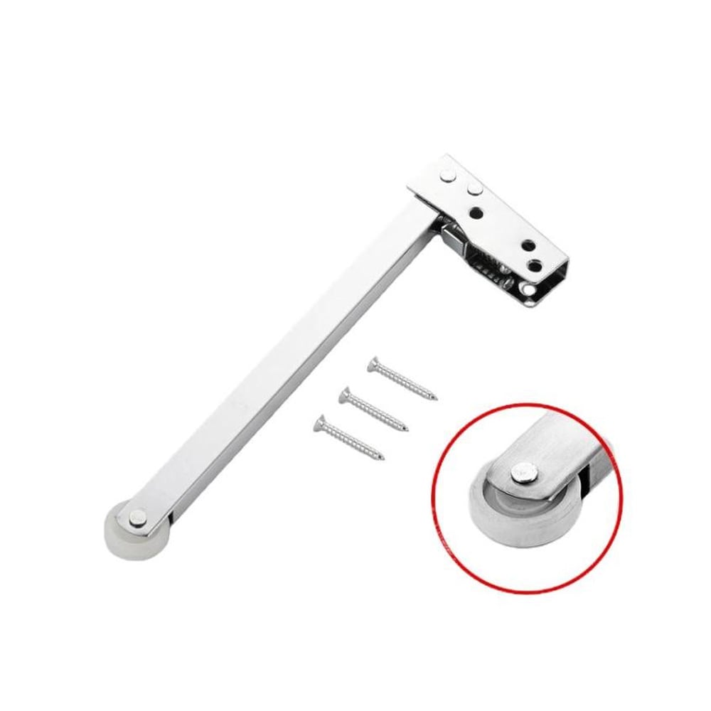 Dørlukker med gummihjul (201 rustfritt stål)