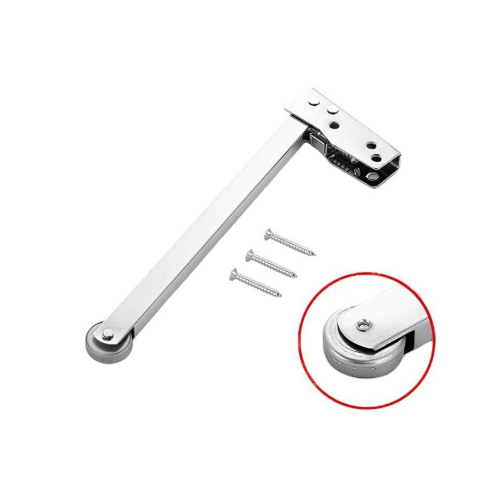 Dørlukker med myk lukking og metallhjul (201 rustfritt stål)