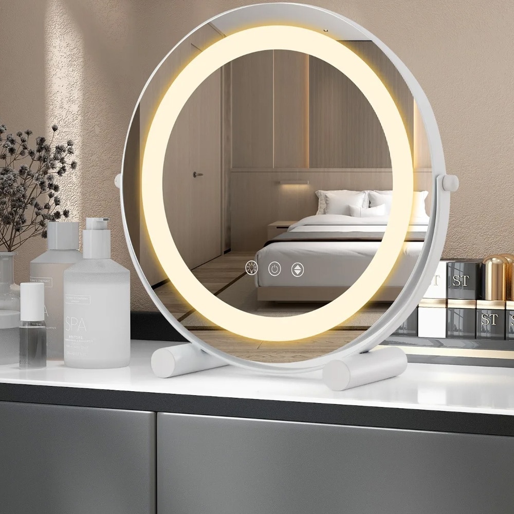 Sminkespeil med LED-lys - 30 cm