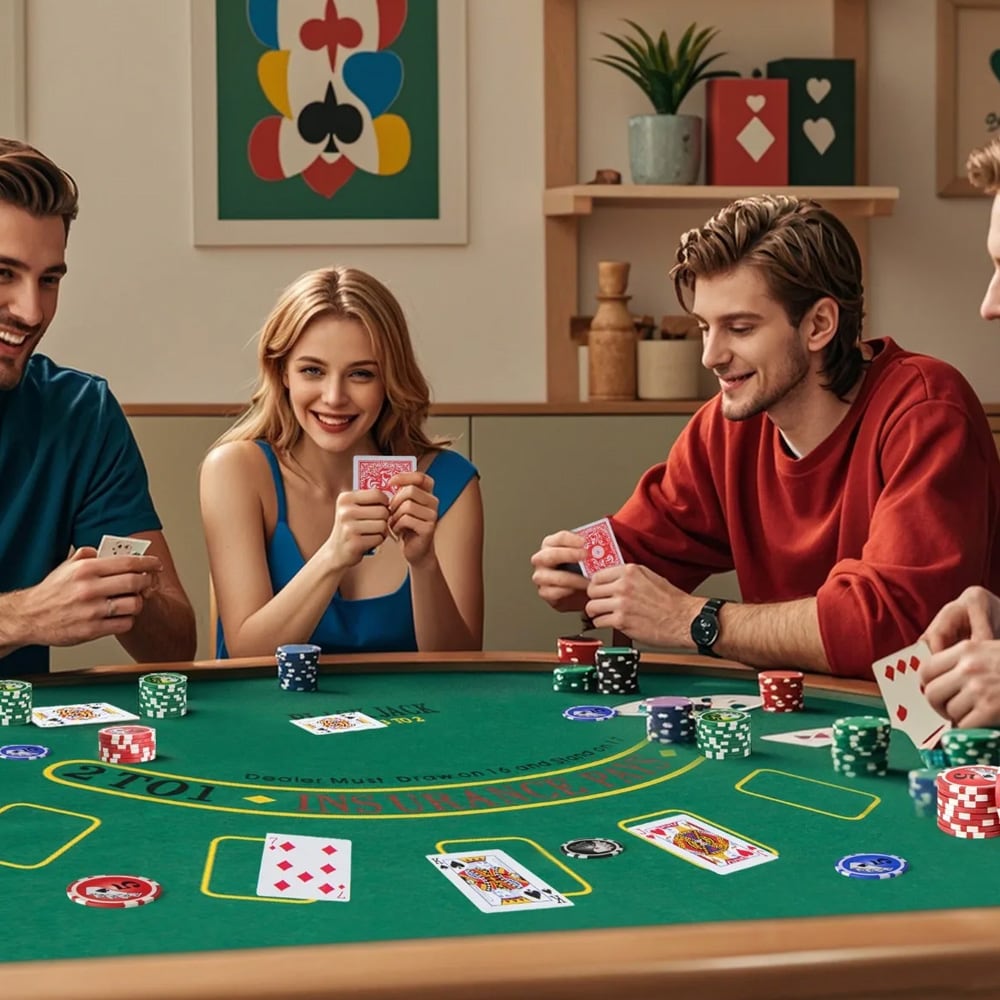 Pokersett med 400 sjetonger / Texas Hold'em-sett / kort og terninger i aluminiumskoffert