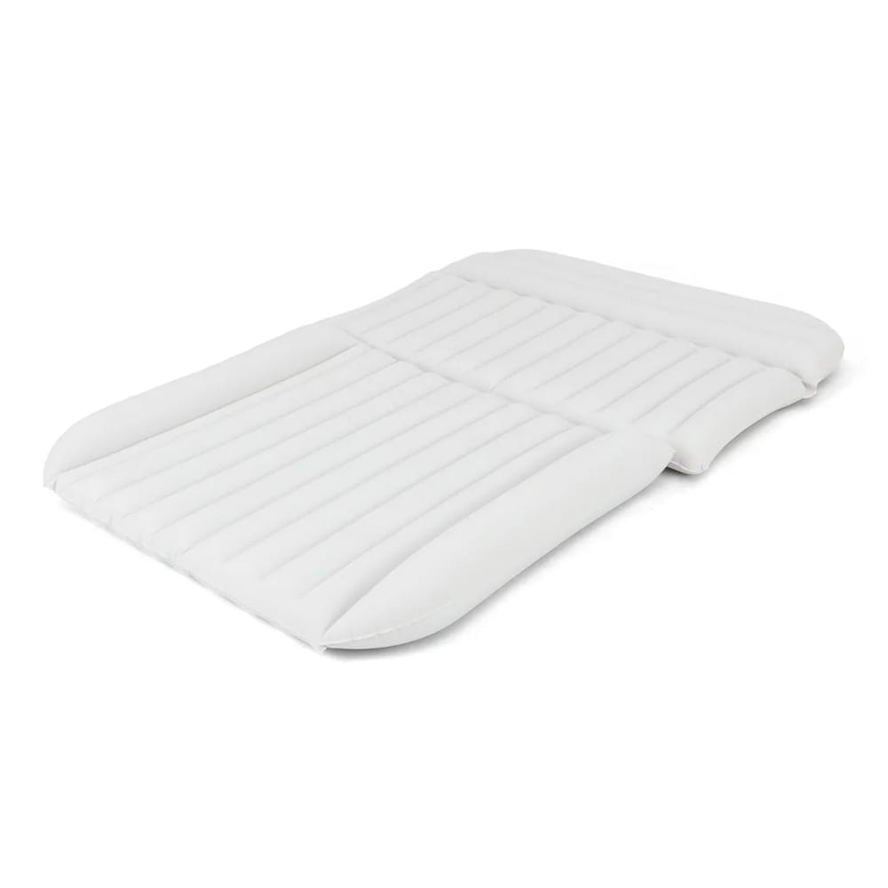 Oppblåsbar bilmadrass 190 x 130 cm / luftmadrass til bil og camping / madrass til baksete / reiseseng med pumpe