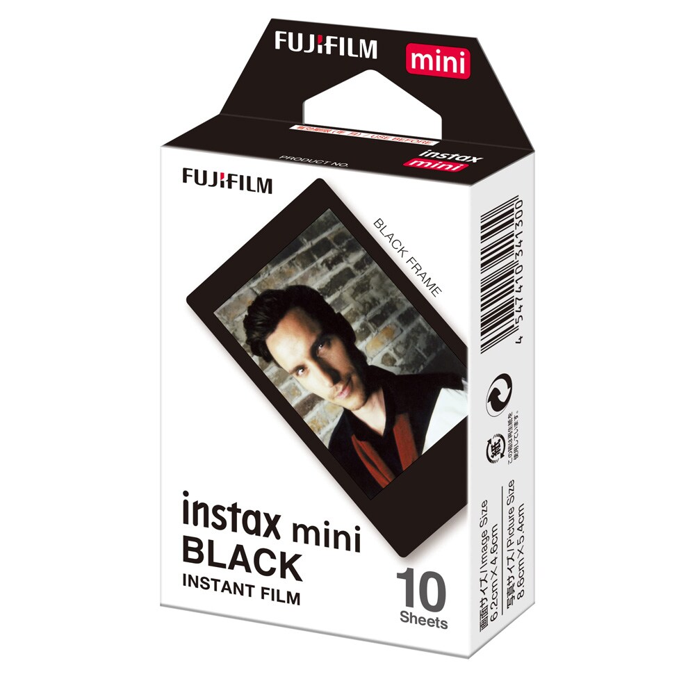 Fujifilm Instax Mini svart fotopapir i 10-pakning