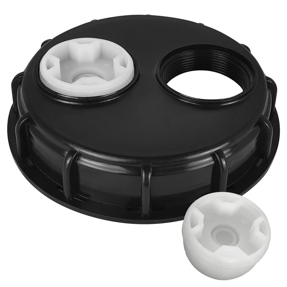 Lokk for IBC-tank med 2 x 2 tommers hull