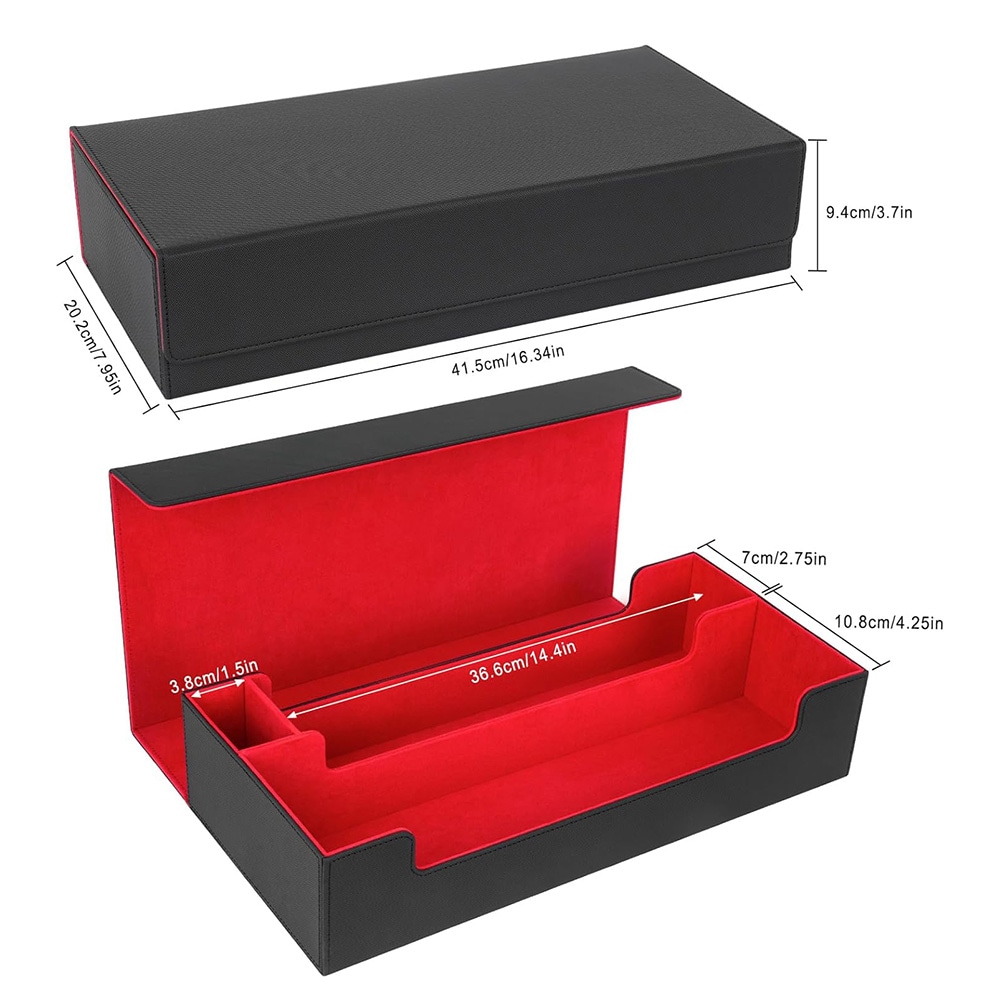 Boks for minst 600 MTG-kort - Svart/Red