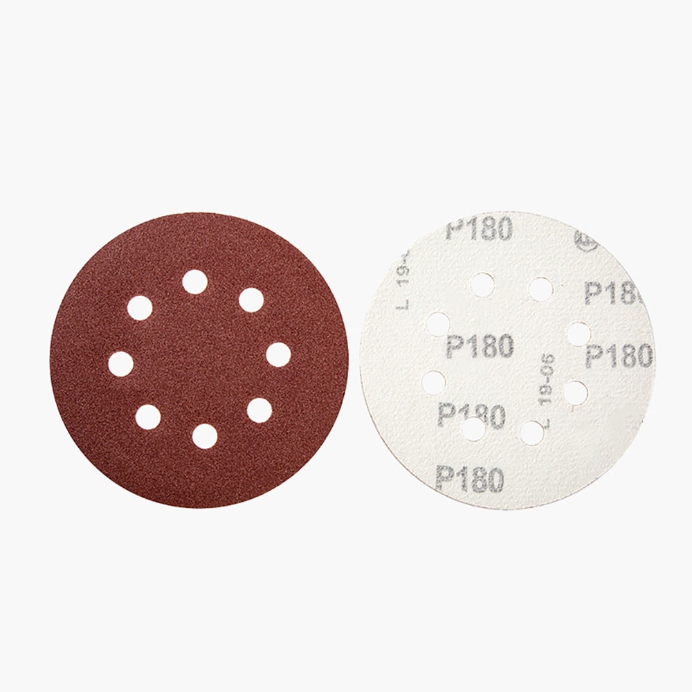 Sandpapir 125 mm - 5 forskjellige kornstørrelser 100-pk