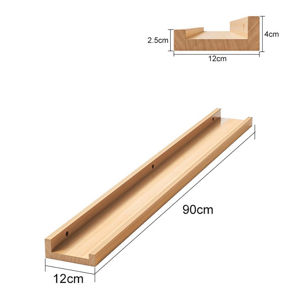 Tallerkenhylle i furu 90 cm