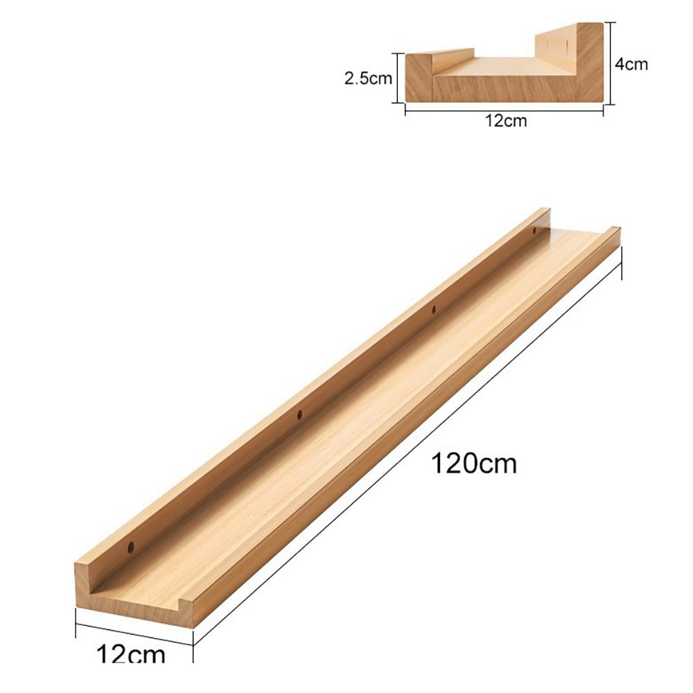 Tallerkenhylle i furu 120 cm