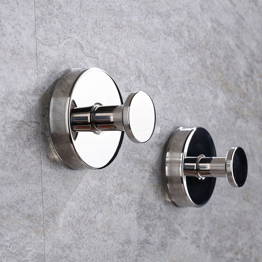 Krok med sugekopp 2-pakning - Shiny Silver