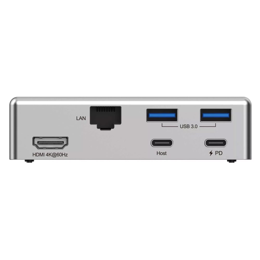 Rapoo UCS-5001 stativ for bærbar PC med 5-i-1 USB-C-hub / datamaskinstativ / 100W PD-pass-through