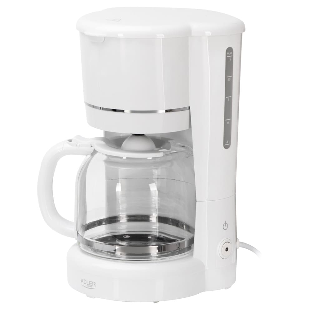 Kaffetrakter til 12 kopper / hvit filterkaffetrakter / kaffebrygger / trakter