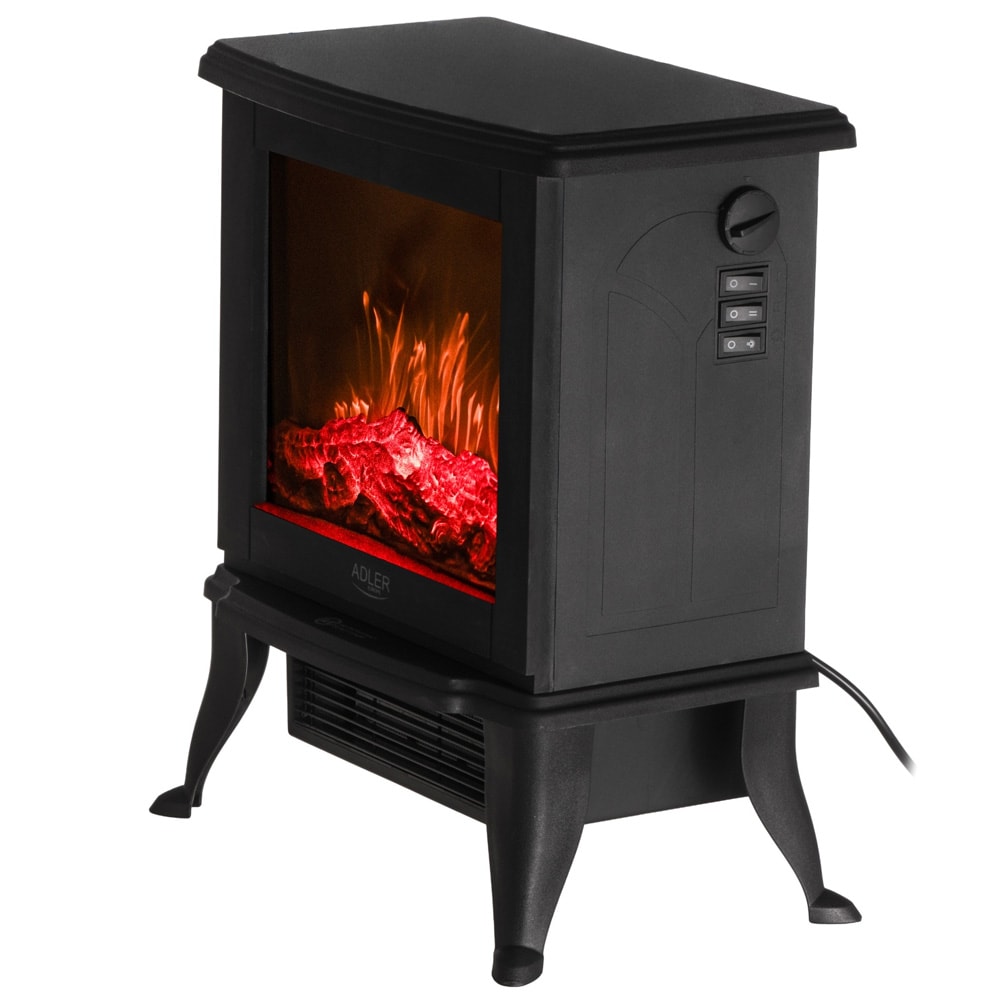 Elektrisk Peisovn med 3D-flammeeffekt – 1000/1800 W og Keramisk Varme