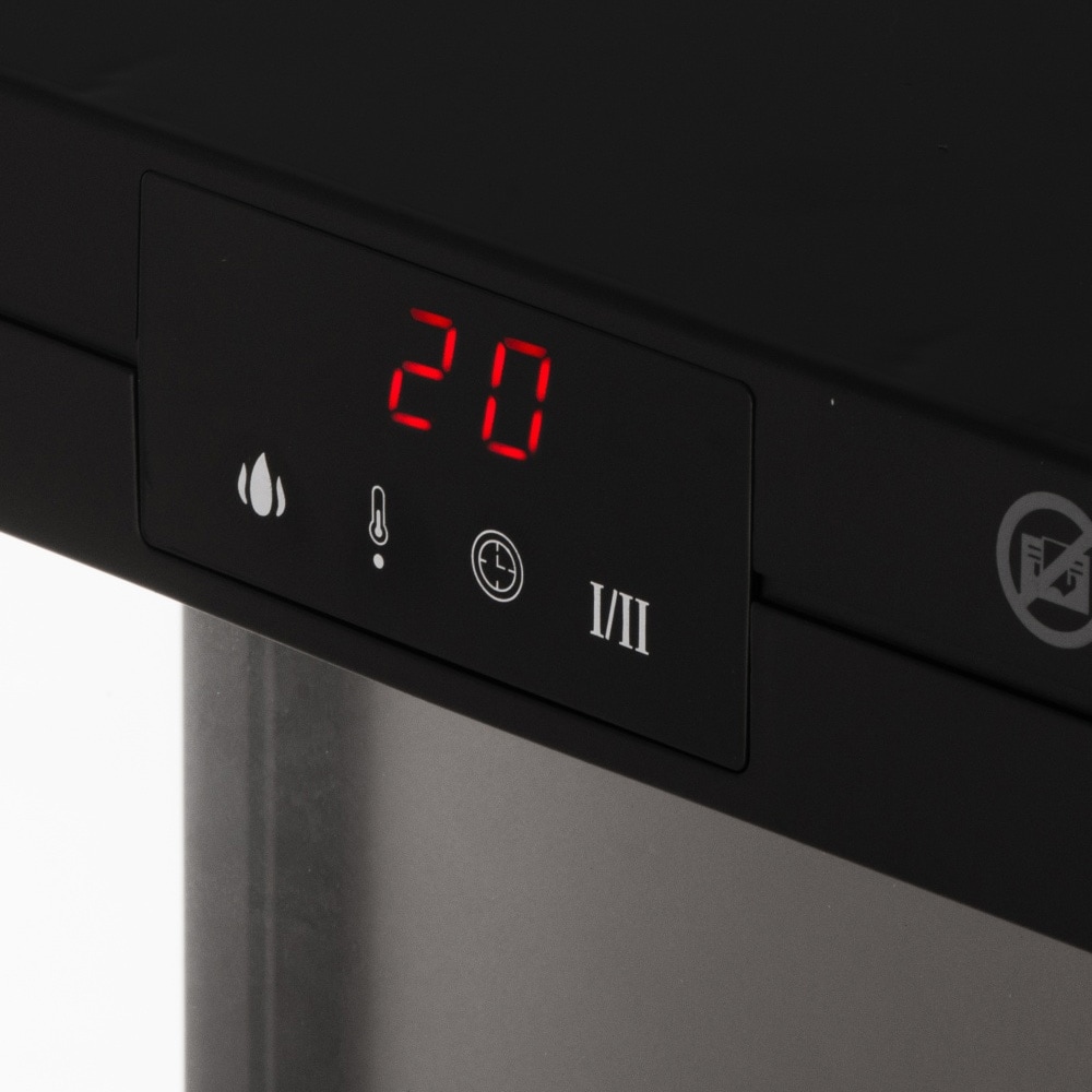 Elektrisk peis med 3D-flammeeffekt / varmeovn / peisovn med to varmenivåer 1000/2000 W