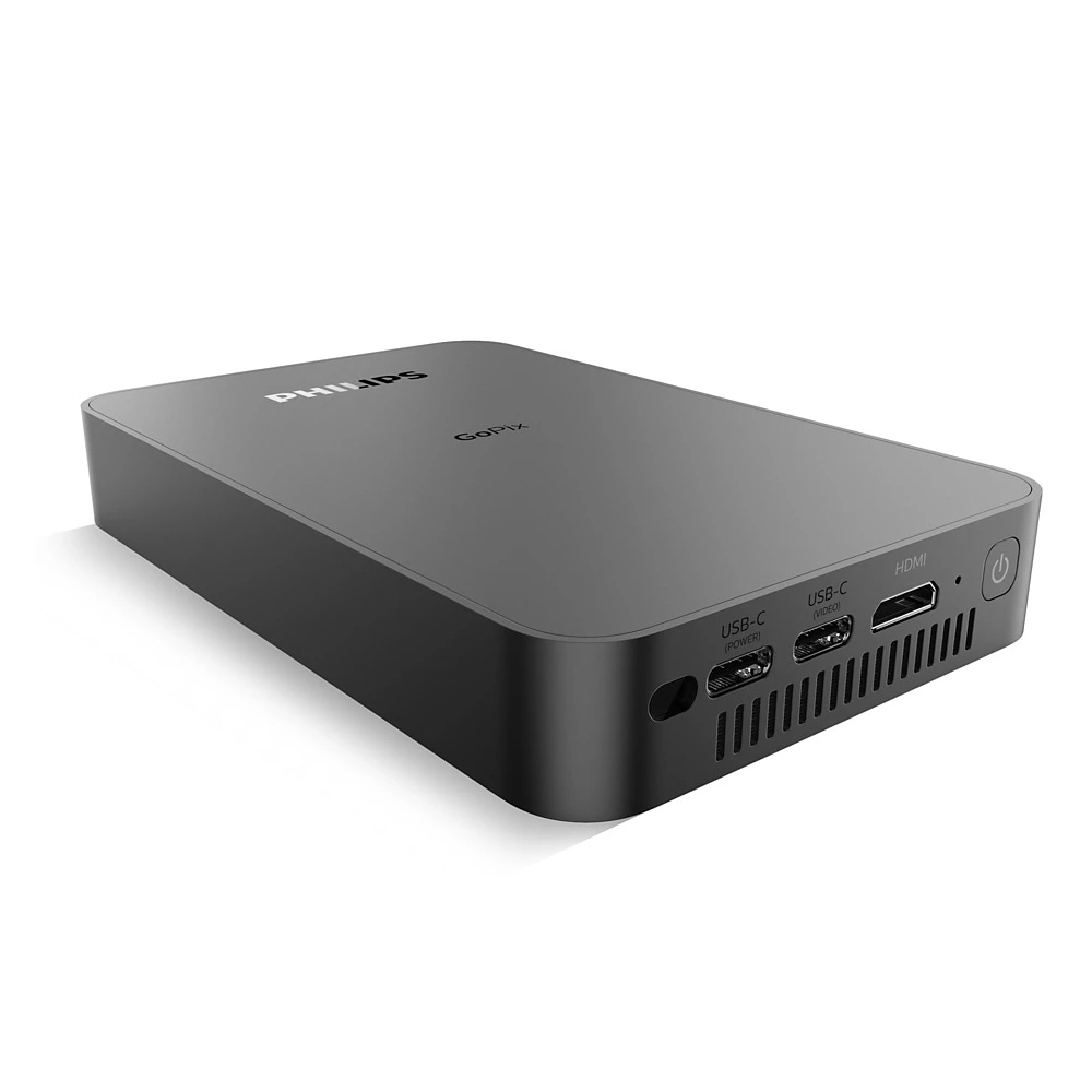 Philips GoPix 1 miniprojektor med 1080p-oppløsning / DLP-projektor / bildeprojektor / videoprojektor