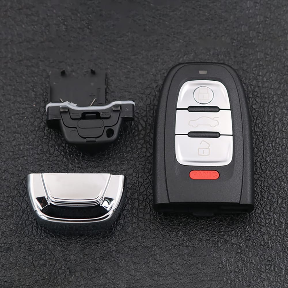 Bilnøkkelskall med 3+1 knapper til Audi A4L A6L A5 Q5 A7