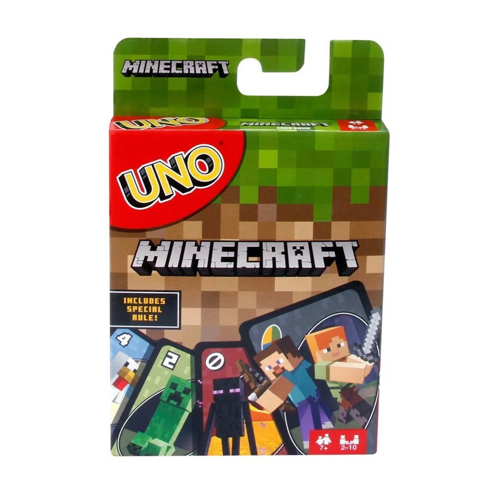 UNO Minecraft - Kortspill for 2-10 spillere med Minecraft-tema