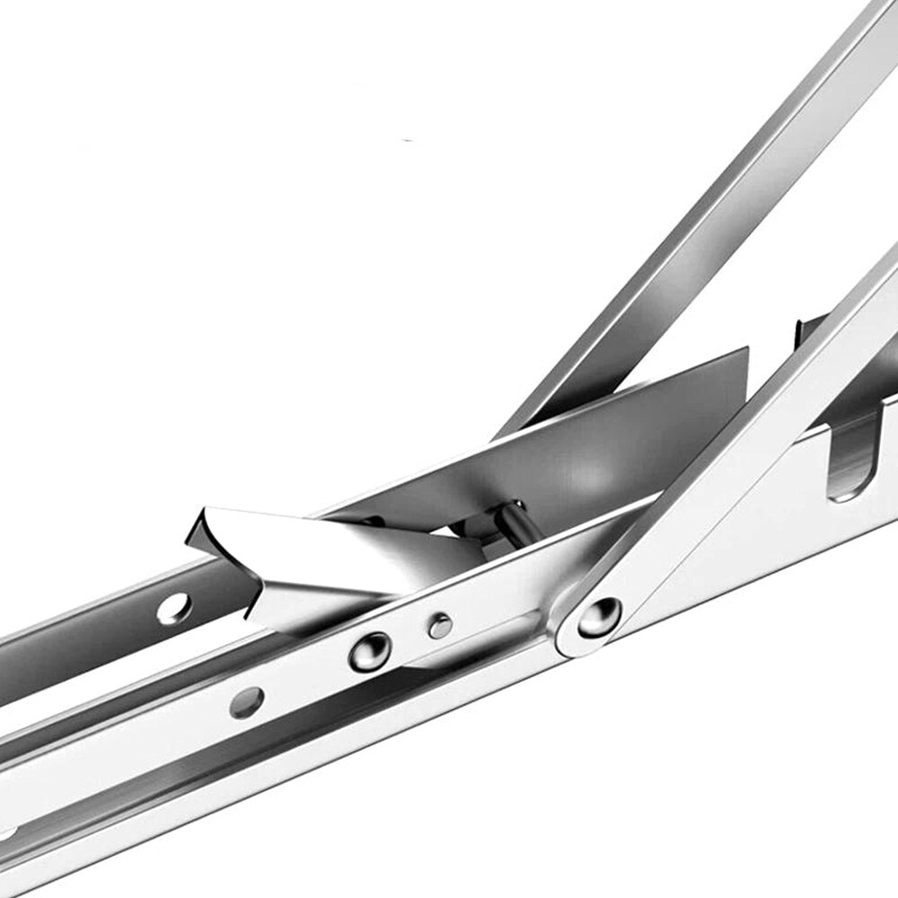 Sammenleggbare veggbraketter 20 cm 2-pk - Hvit