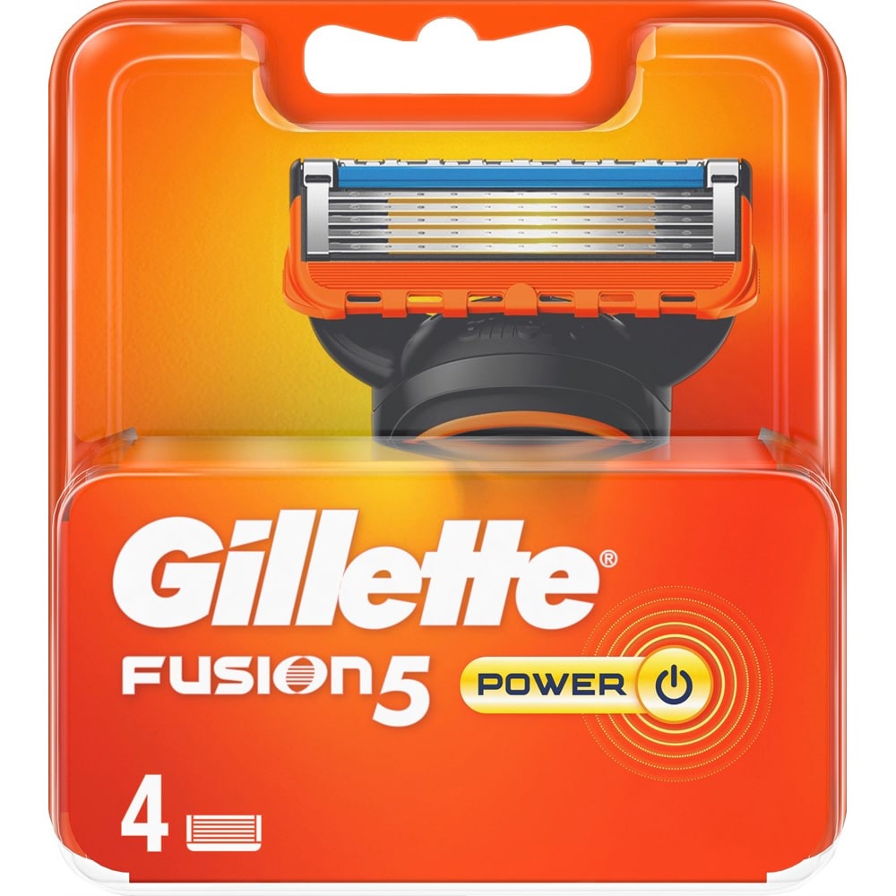 Gillette Fusion5 Power Razor 4-pakning