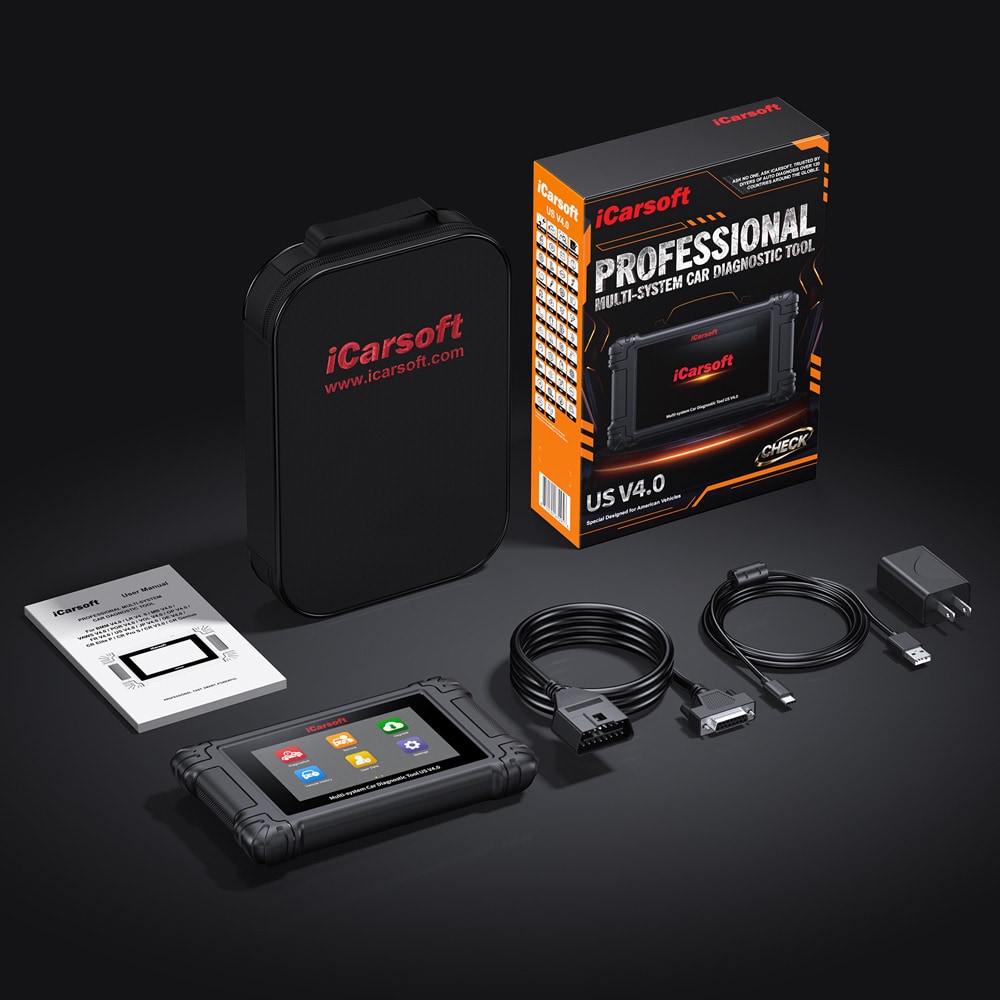 iCarsoft US V4.0 Bildiagnostikk for amerikanske biler / OBD2 diagnostisk verktøy / Diagnostisk skanner bil