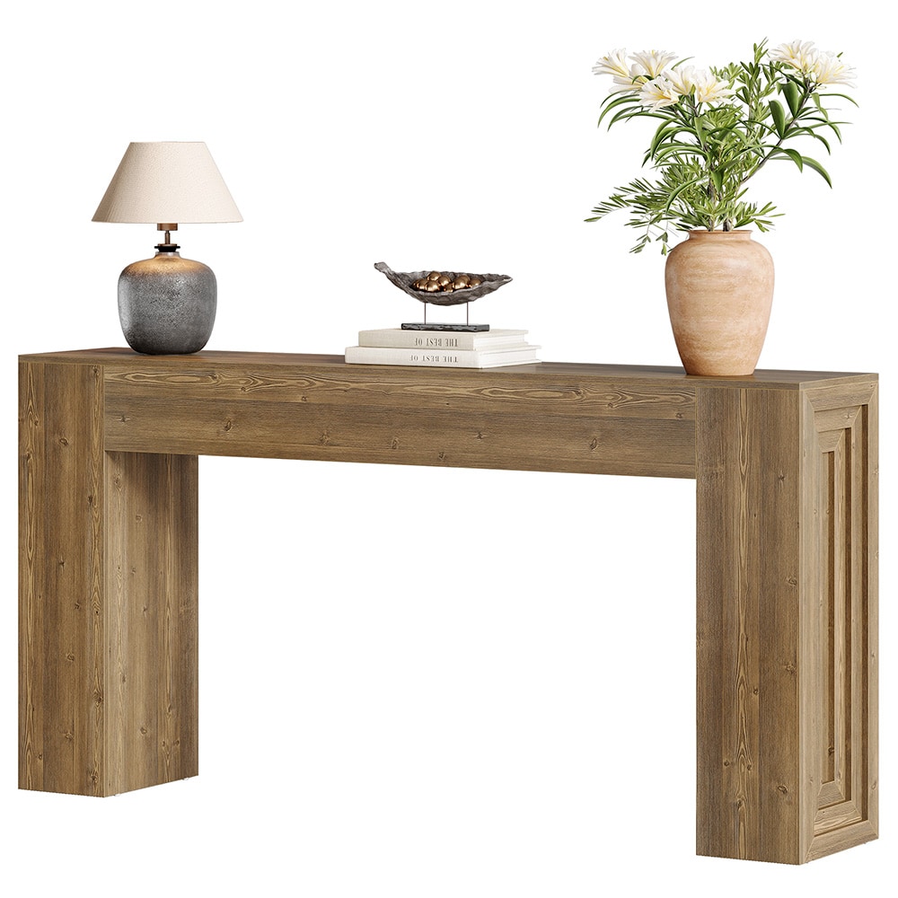 Konsollbord 160x30x80cm / avlastningsbord / sidebord i tre med landlig design