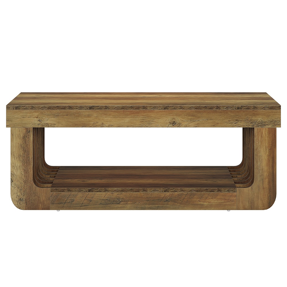 Salongbord i tre 120x60x45cm / rektangulært stuebord i rustikk stil / bord med trefinish