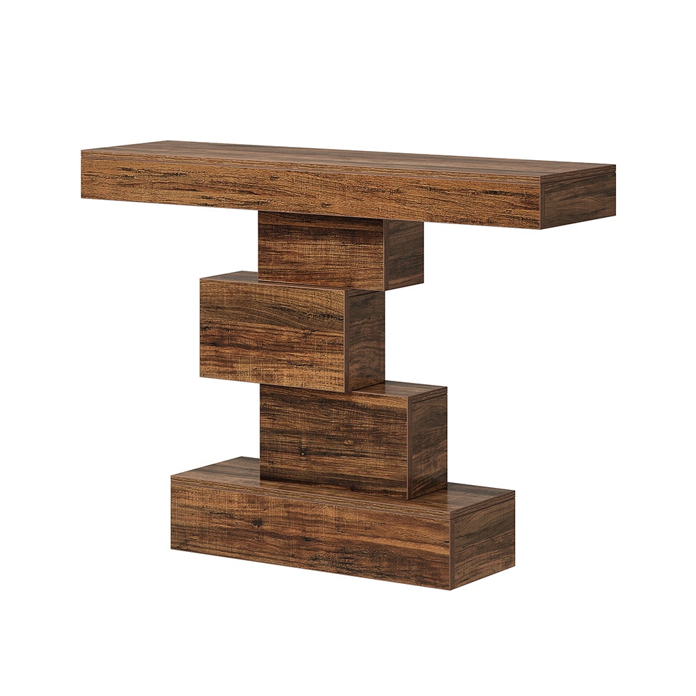 Konsollbord i tre 108cm / avlastningsbord i landlig stil / sidebord