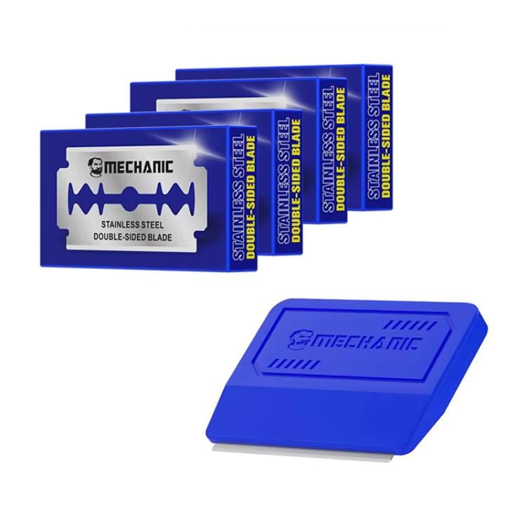 Barberkniv med magnetisk håndtak og 20 utskiftbare blader