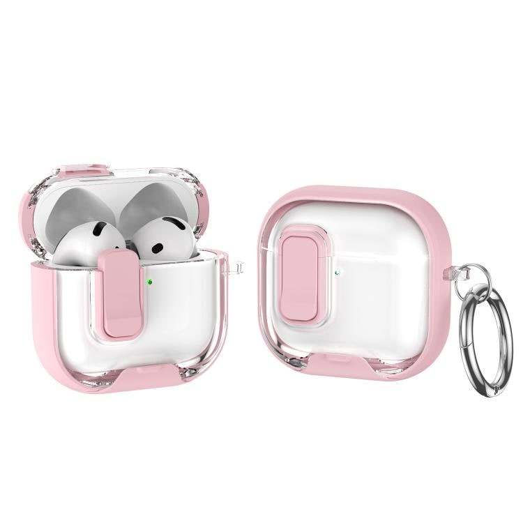 Beskyttelsesetui med stativ for AirPods 4 - Rosa
