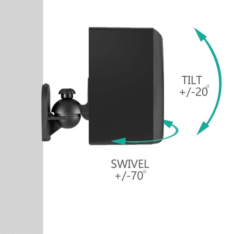Justerbar veggbrakett for Logitech Z906-høyttalere