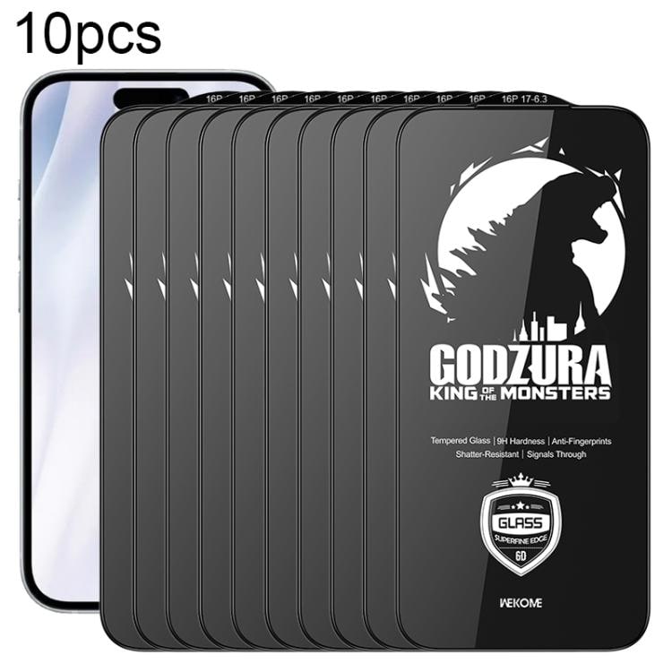 Herdet skjermbeskytter HD 6D for iPhone 16 Pro / 17 10-pakning