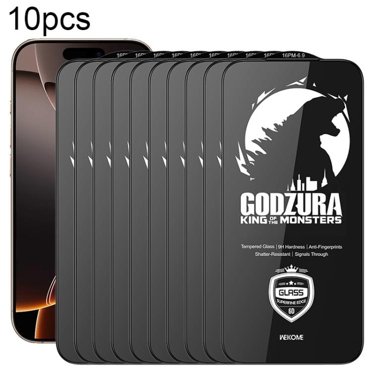 Herdet skjermbeskytter HD 6D for iPhone 16 Pro Max 10-pakning