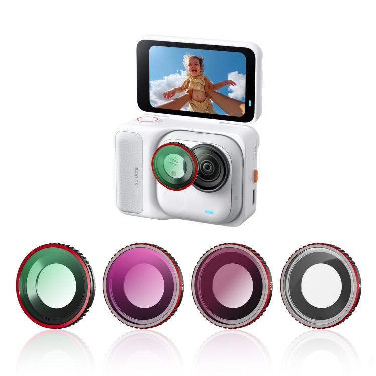 Objektivfilter for Insta360 GO Ultra ND / UV / CPL / Black Mist 1/4