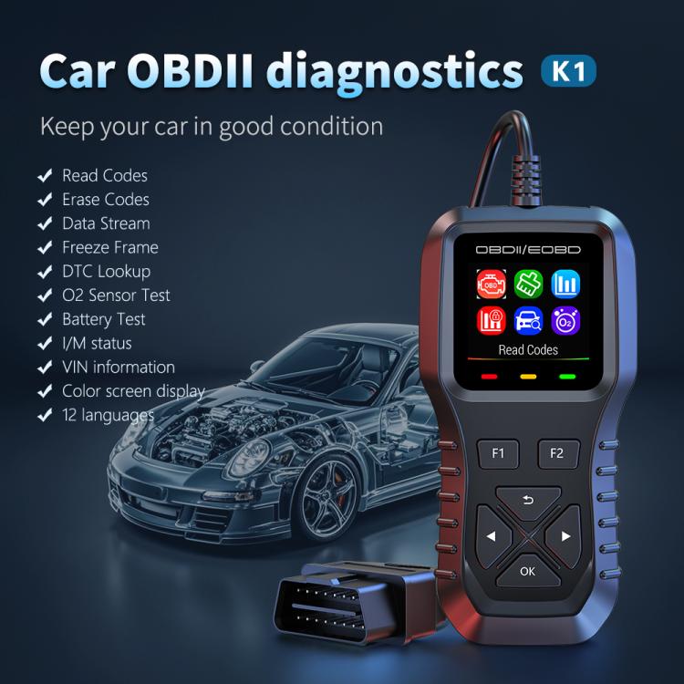 K1 OBD2-skanner for bil