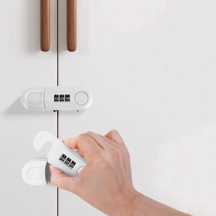 Kombinasjonslås til skapdører og skuffer - Hvit