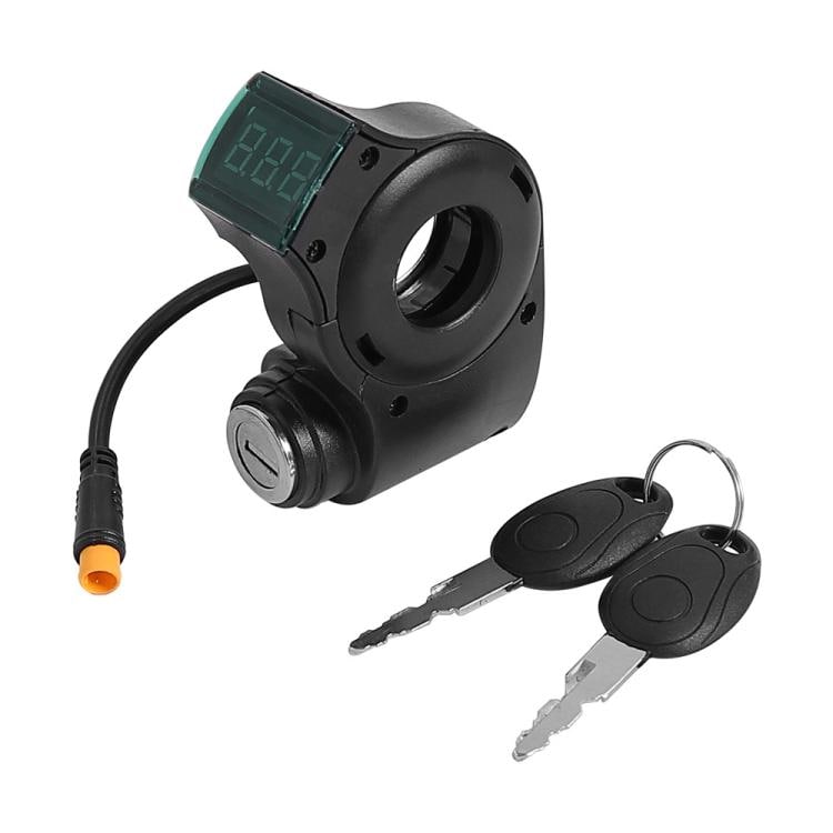 Tenningslås med nøkkel og display for Xiaomi M365 / Kugoo M4